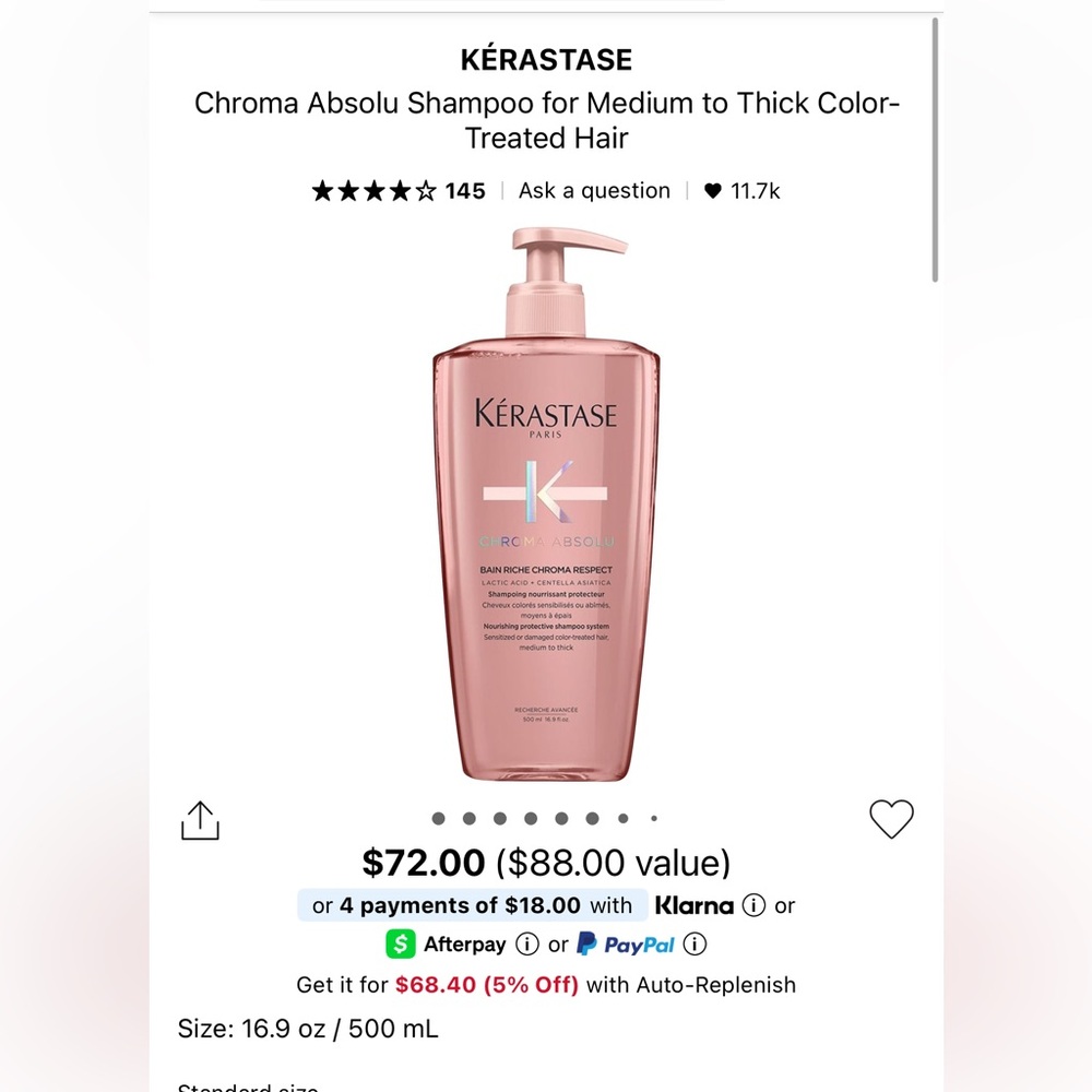 Kerastase Chroma Absolu Shampoo For Medium to Thick Hair
